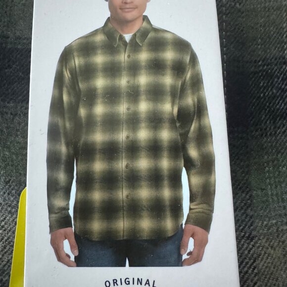 Weatherproof Vintage Mens Plaid Button-Up Shirt Small Green - Picture 3 of 9